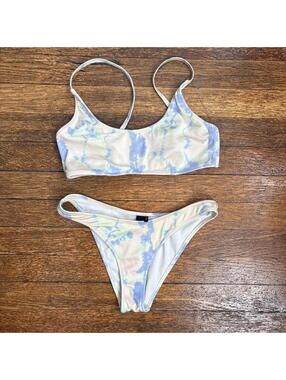 Triangl Women's Blue and Multi Bikinis-and-tankini-set